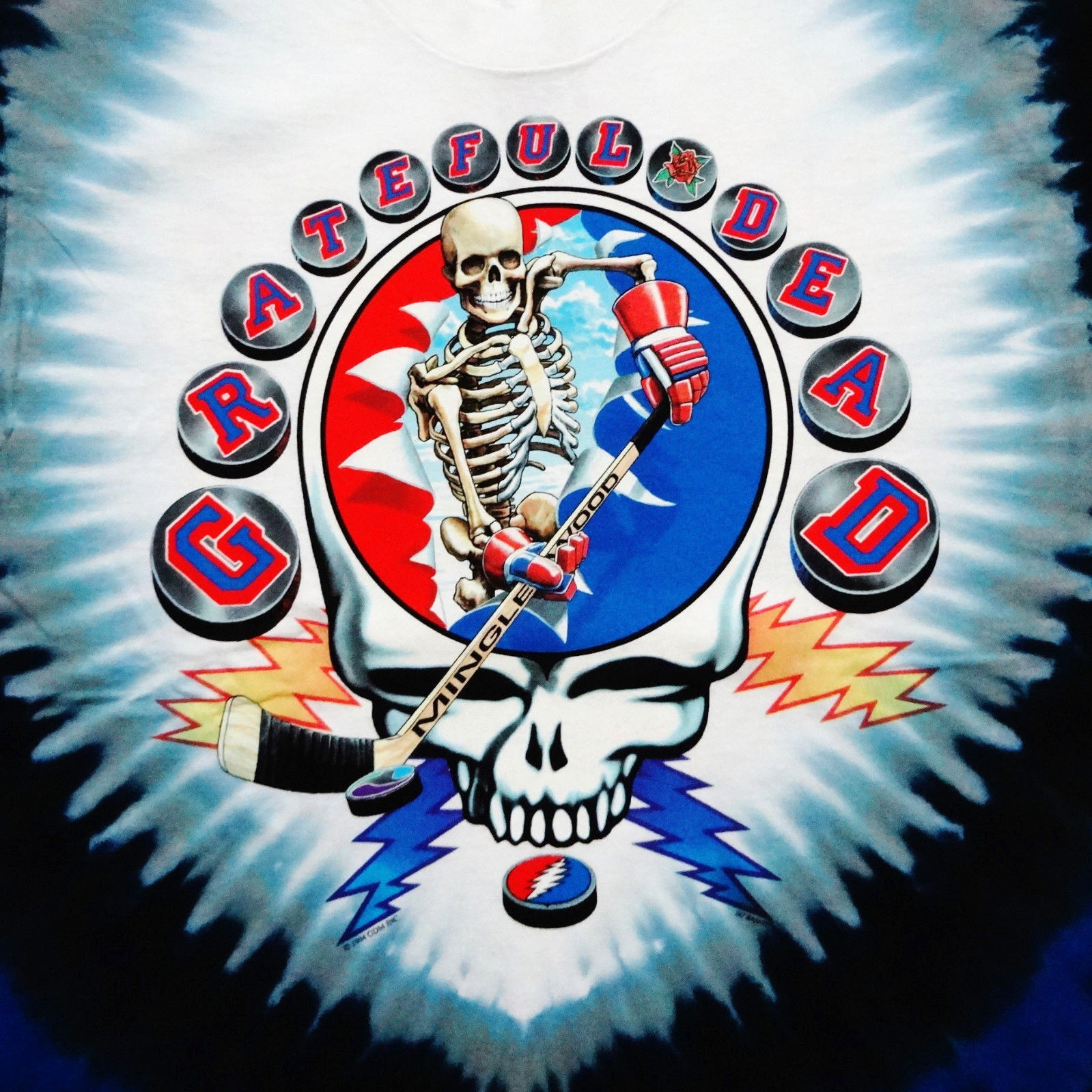 Grateful Dead Shirt T Shirt Vintage 1994 Hockey NHL '94 Puck Stick GD GDM XL New gallery