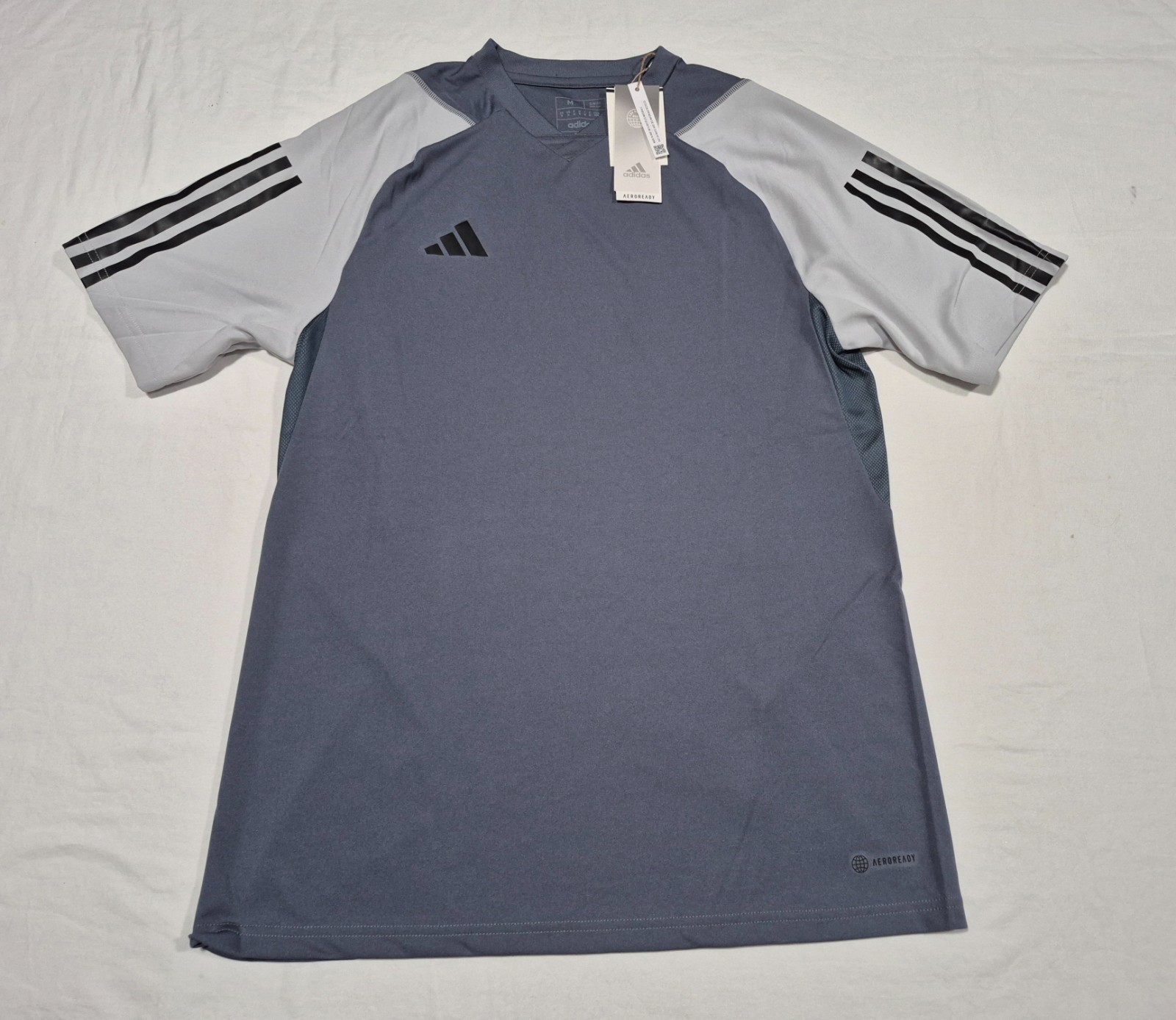 Adidas Mens Tiro 23 Competition Soccer Training Jersey Grey Shirt HP1906 SL gallery