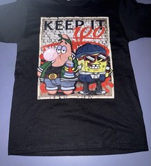 SpongeBob Square Pants Tee Shirt “Keep It 100” Black