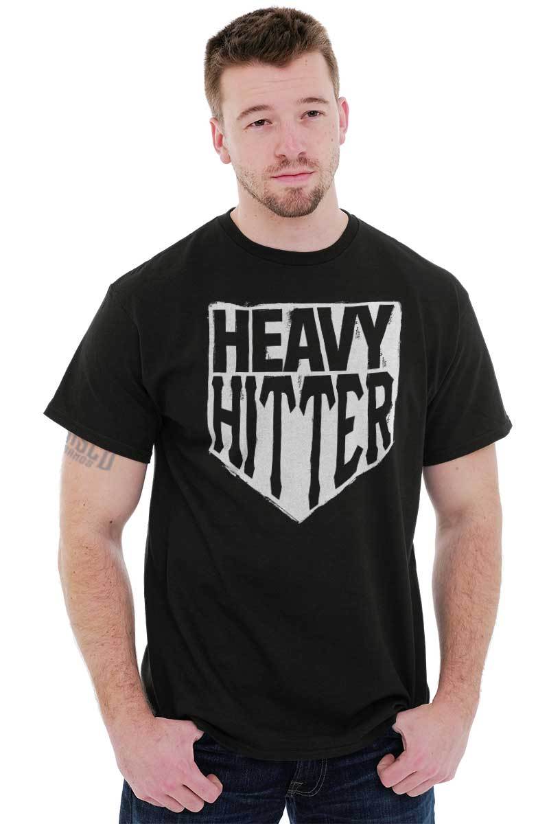 Baseball Sports Athlete Heavy Hitter Base Mens Casual Crewneck T Shirts Tees gallery
