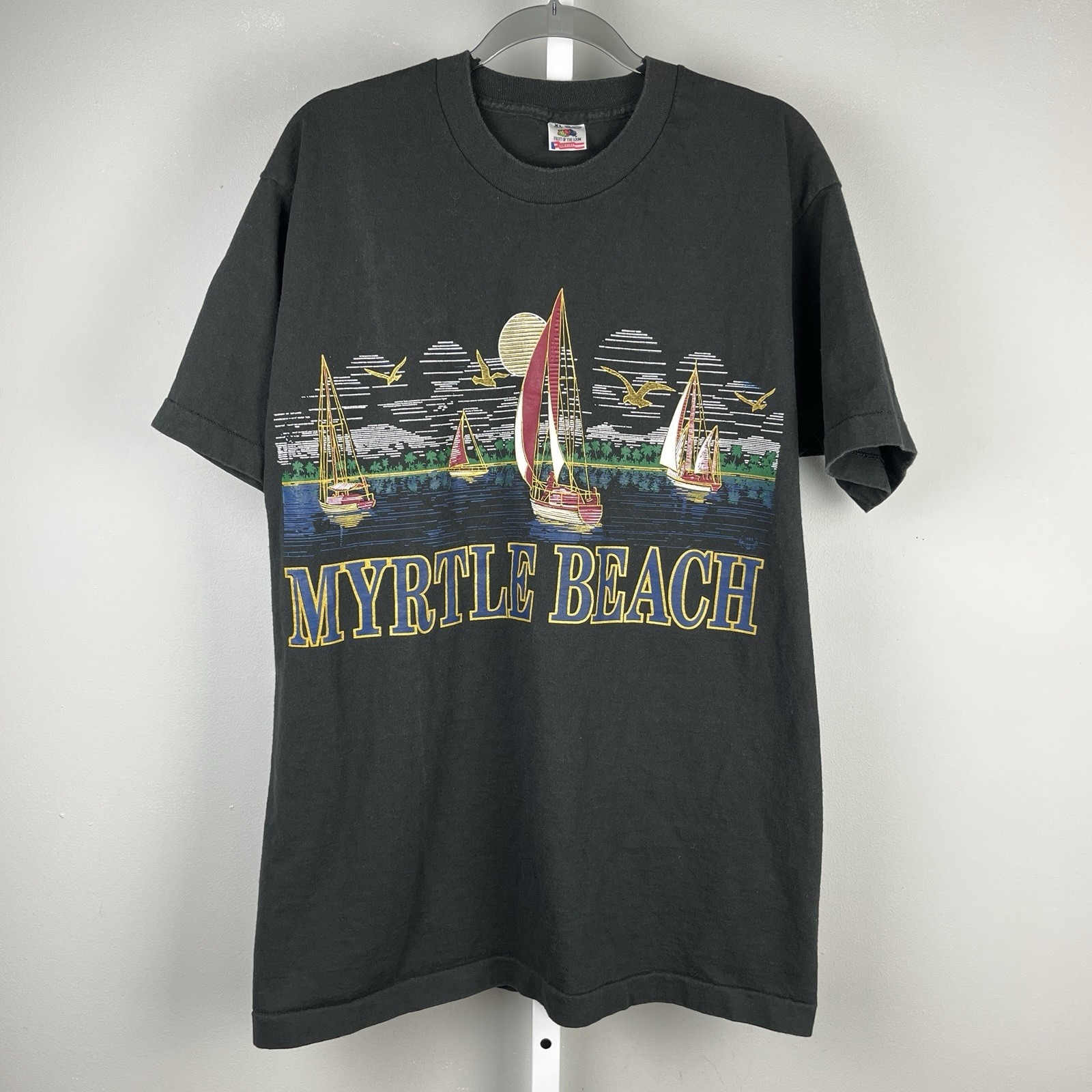 Vintage Myrtle Beach Single Stitch Graphic T-Shirt Size XL Fruit of the Loom gallery