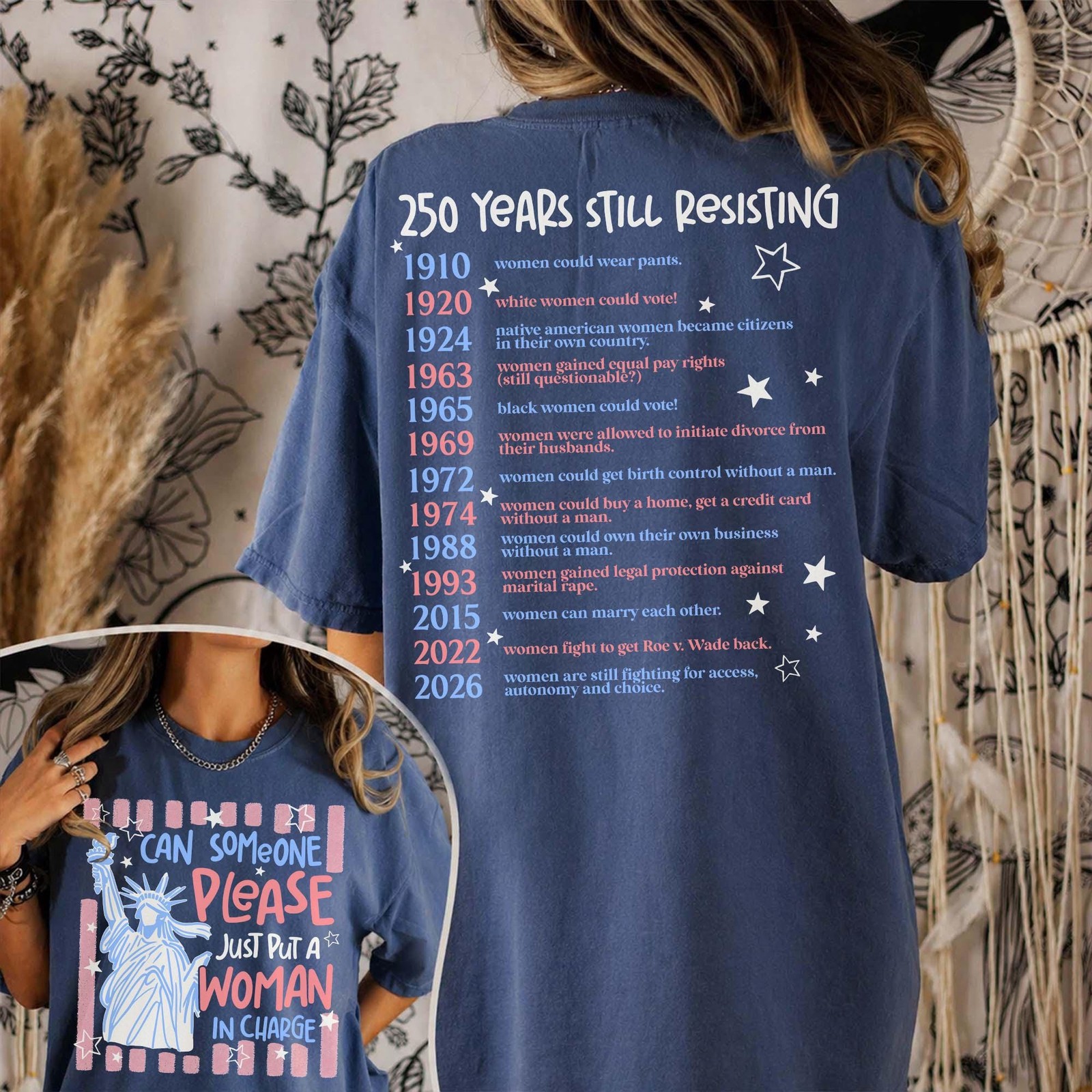 Put A Woman In Charge Shirt Feminist 4th of July Protest Tee gallery