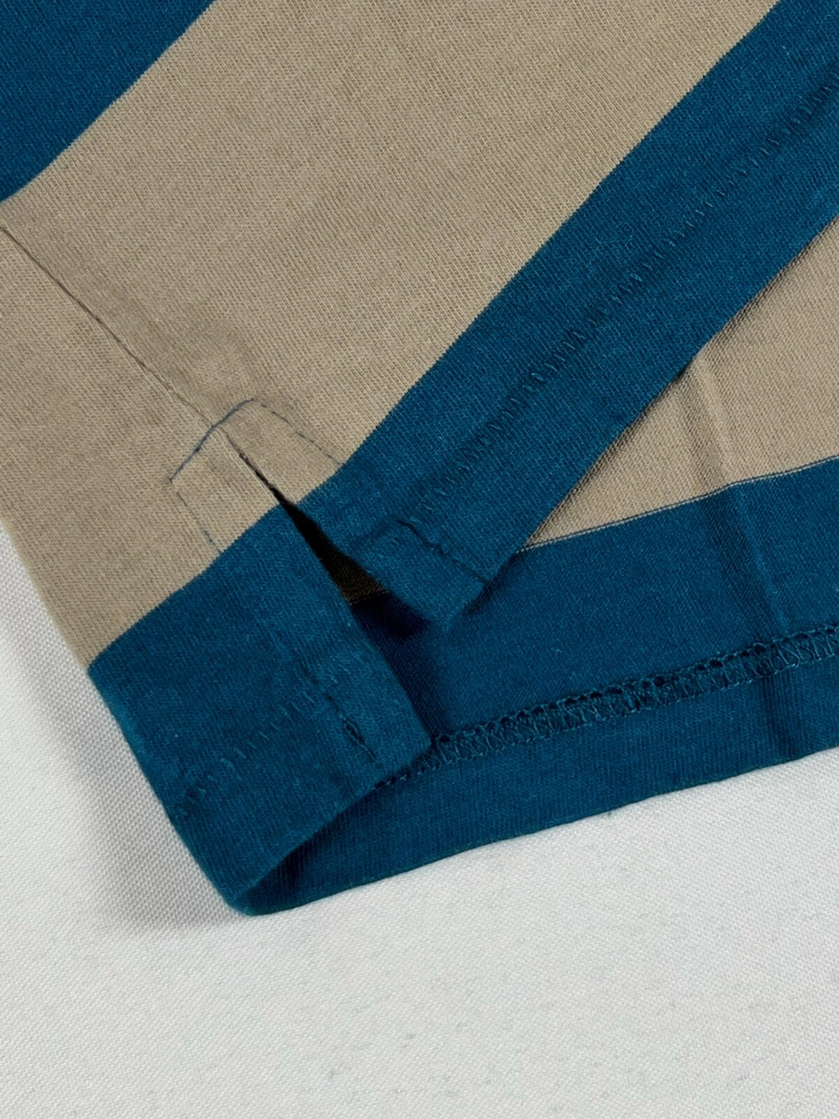 LEVIS VINTAGE CLOTHING LVC 1940’S SPLIT HEM T-SHIRT STRIPE BLUE/GRAY XL NWT gallery