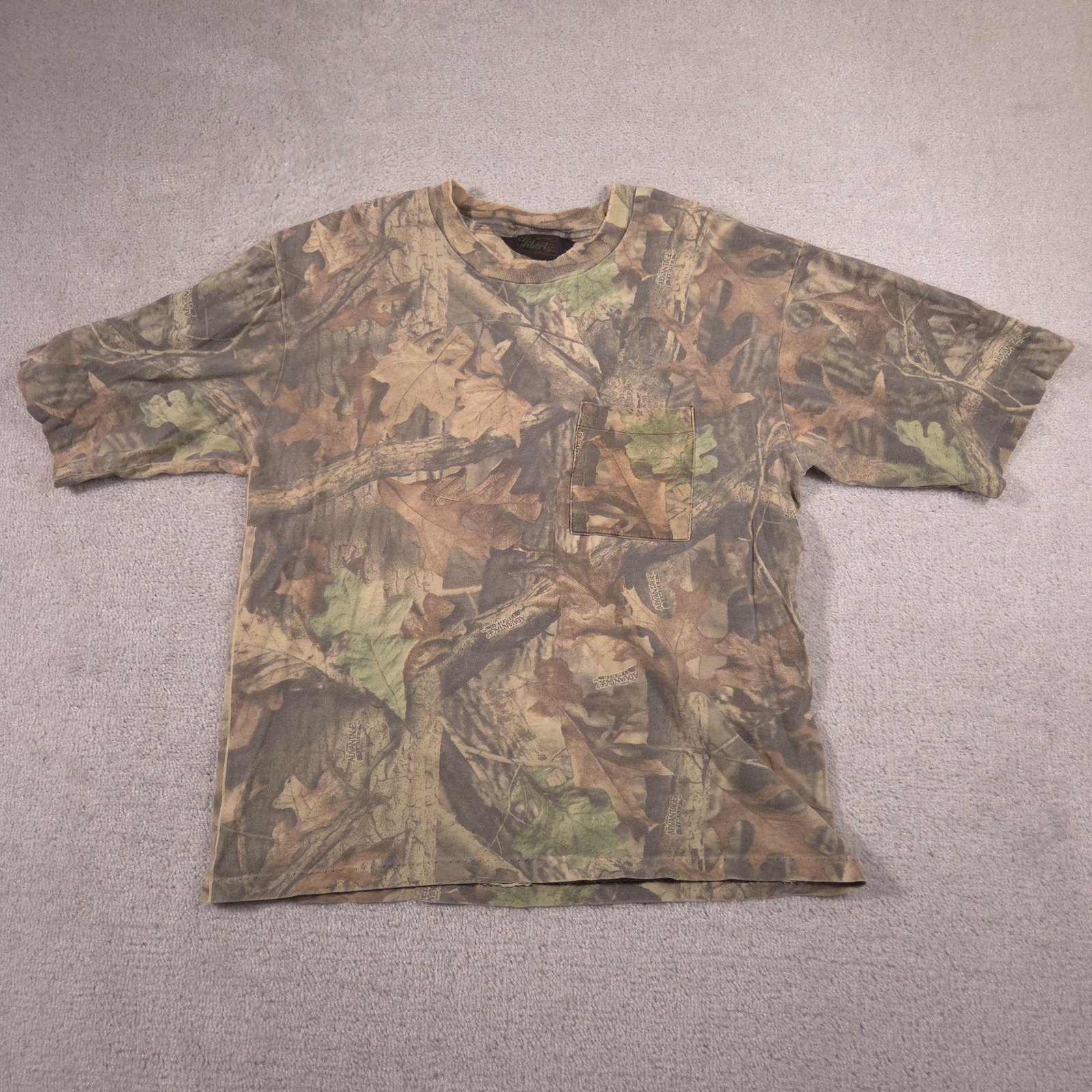 Liberty Shirt Mens Large Brown Camo Pocket Tee Hunting Advantage Outdoor gallery