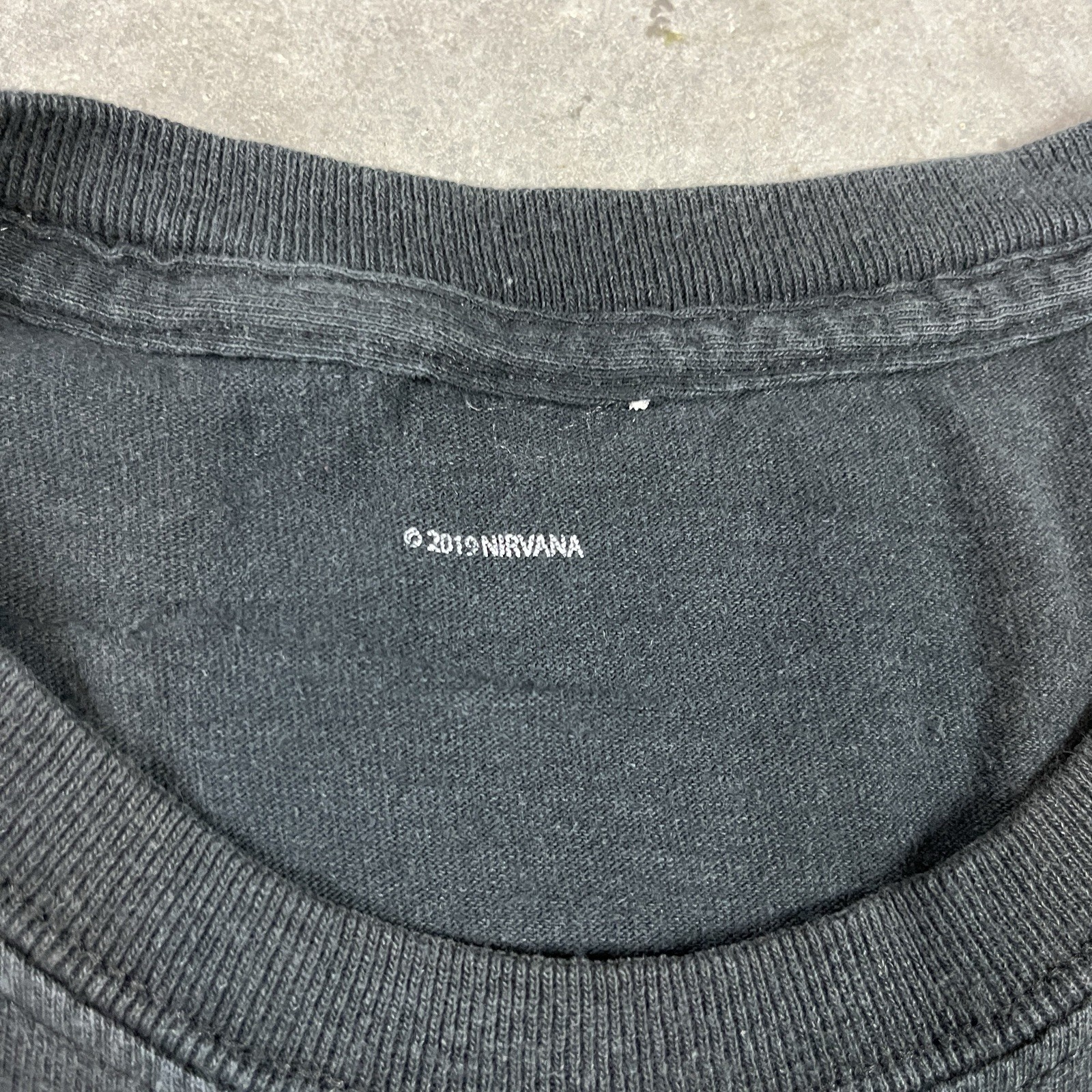 Nirvana T Shirt Mens XL Black Bleach Grunge Y2K Preowned gallery