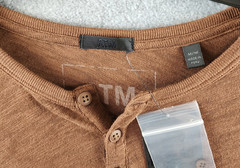 ATM Anthony Thomas Melillo Henley Top Men’s M Pecan Brown Long Sleeve Pullover