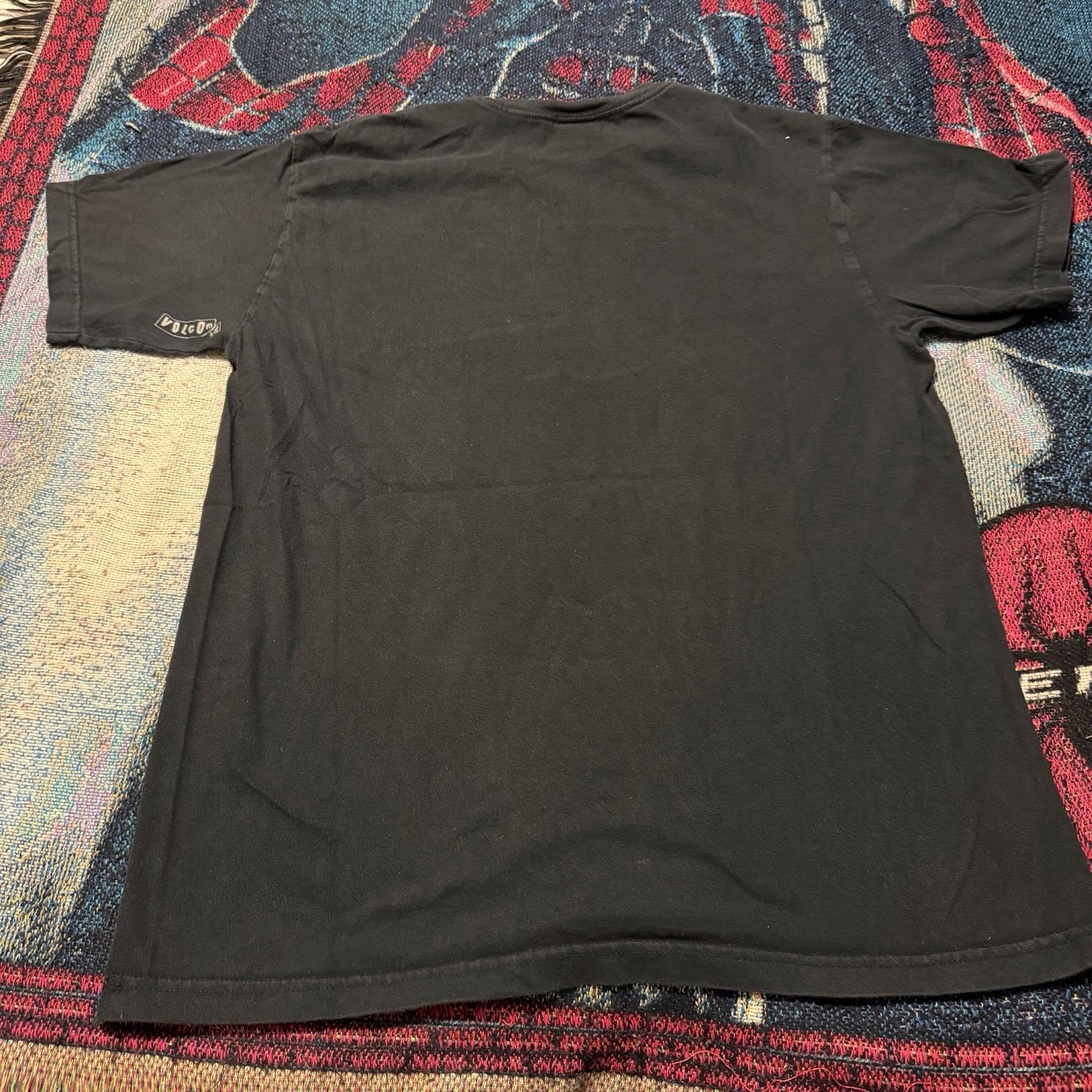 Vintage Y2K Volcom Pipe Pro Spartan Rare Shirt Black Men L Gladiator Skate Cyber gallery