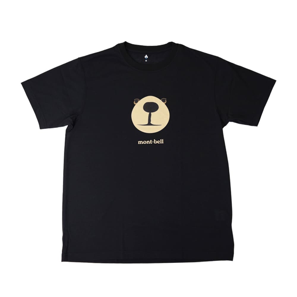 Montbell T-shirt XS or S or M or L or XL sizes black, unisex UV protection gallery