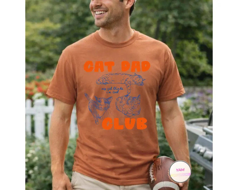 Cat Dad Gildan Tee gallery