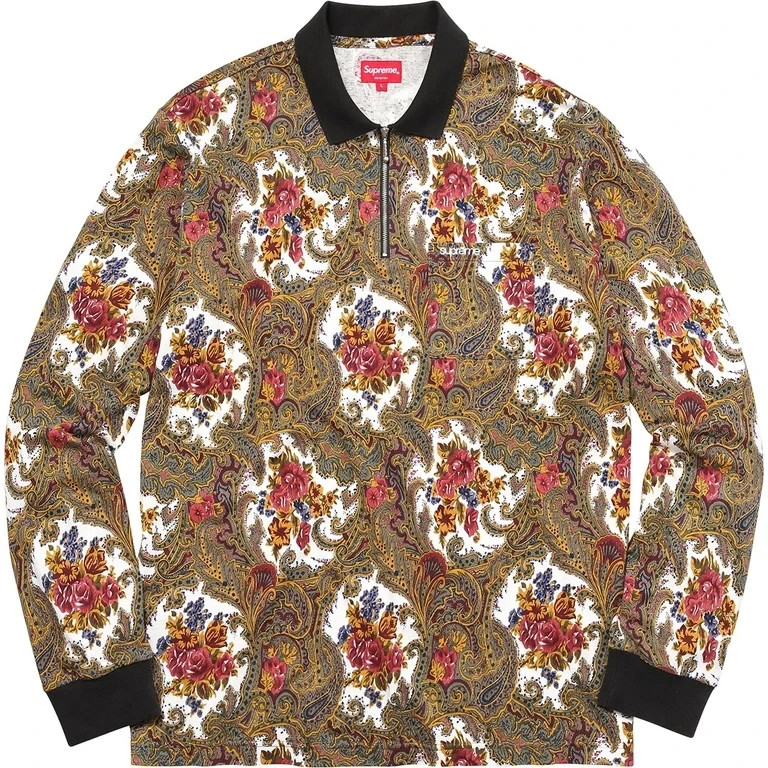 Supreme Paisley L/S Polo Shirt gallery
