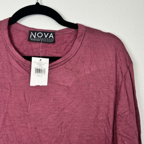 Buckle Nova Industries Mens Long Sleeve Tee Shirt Red Sz M NWT gallery