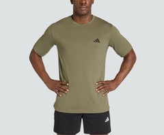 🔥Adidas Workout Essentials Feelready T-Shirt M Olive Strata Gym Climacool BNWT