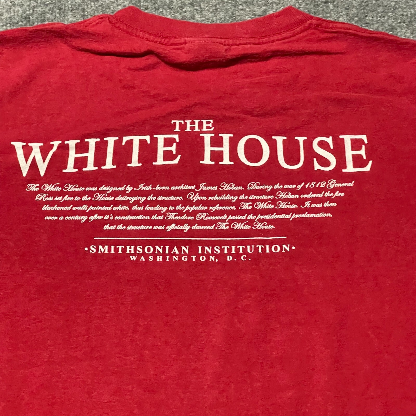 The White House Shirt Adult Small Red Smithsonian Institution Washington DC USA gallery