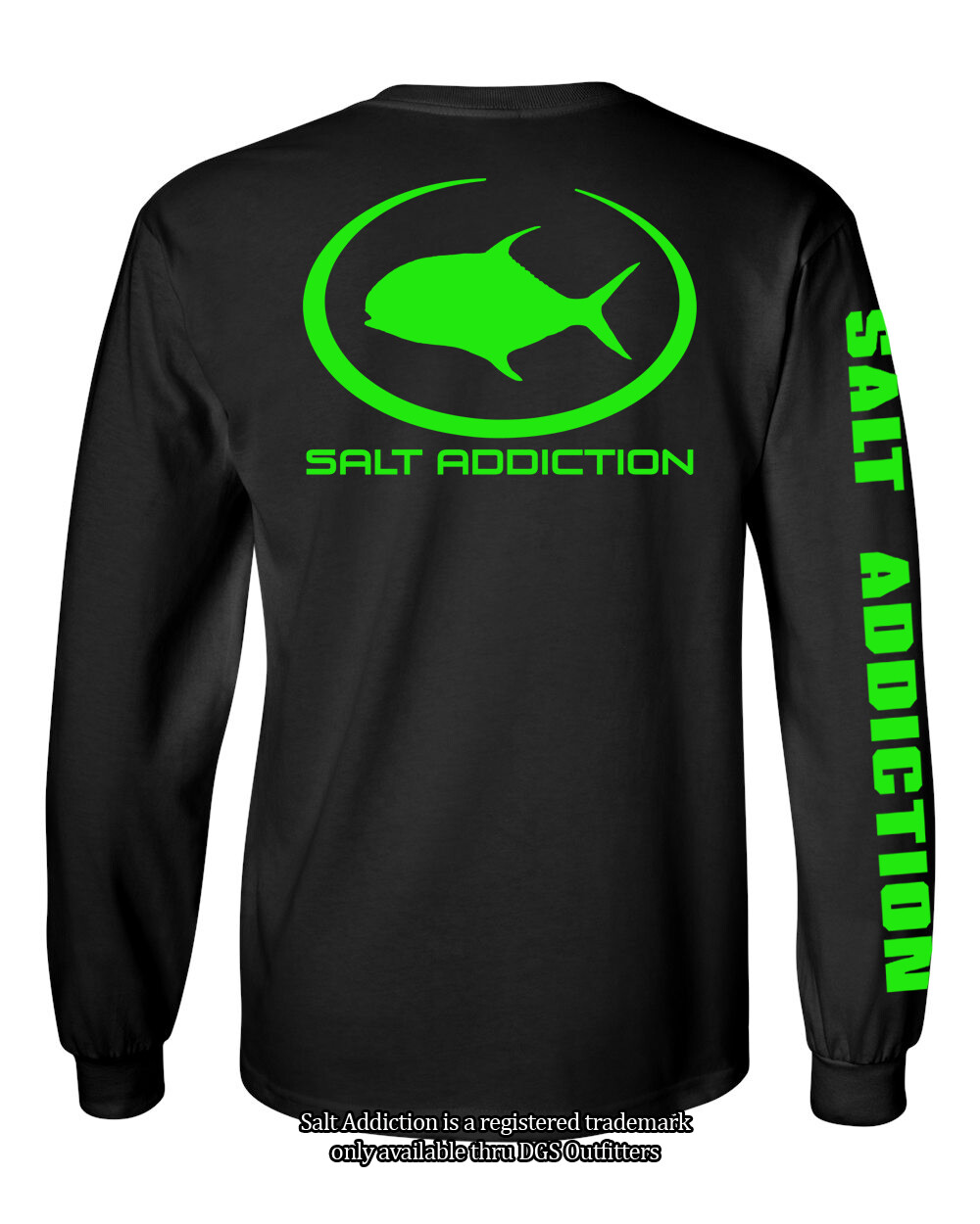 Salt Addiction t shirt long sleeve men’s saltwater flats fishing apparel Permit