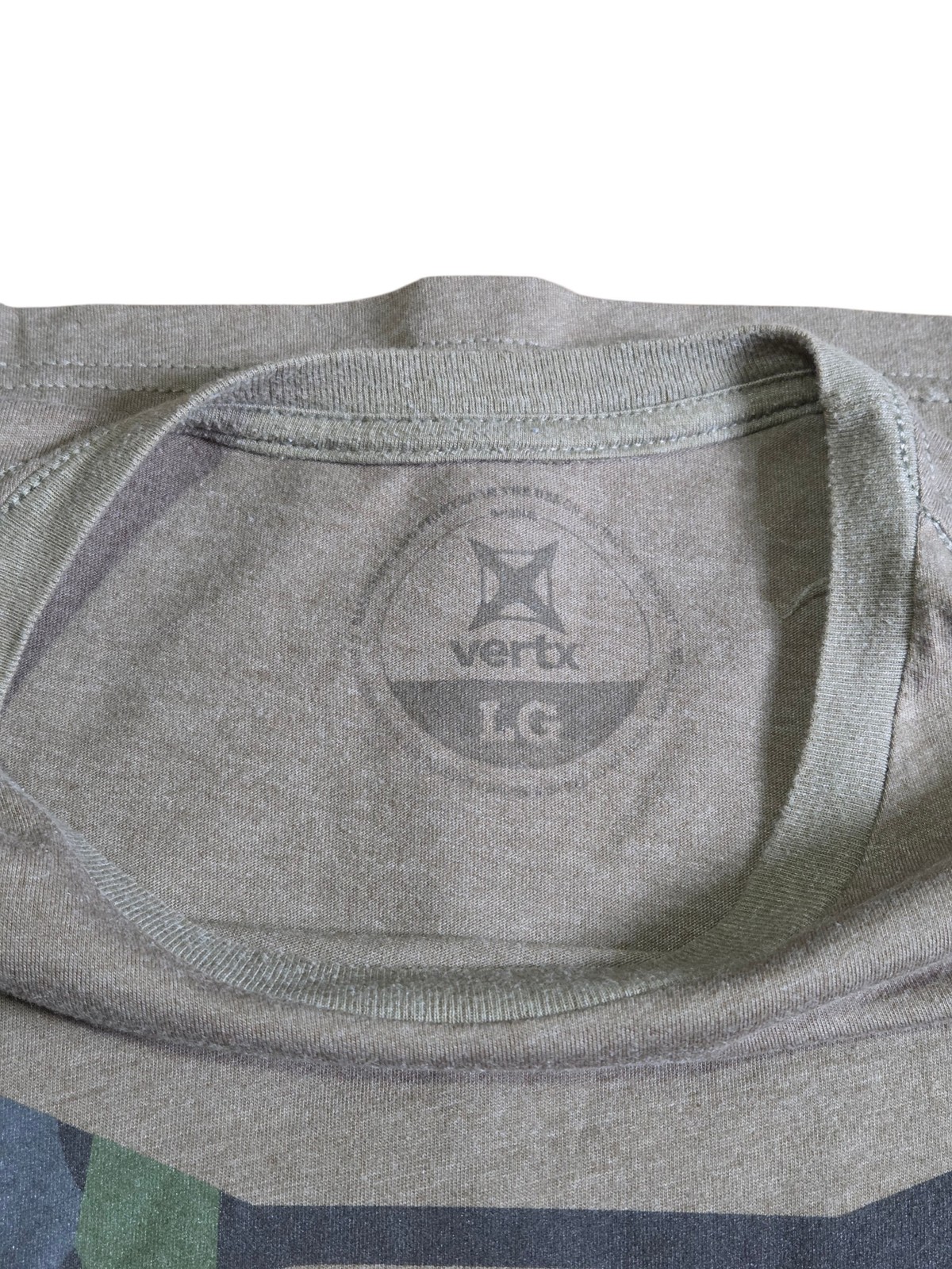 Vertx Stealth Logo Grey Tee Camouflage Blue Black Green T-Shirt Size Large gallery