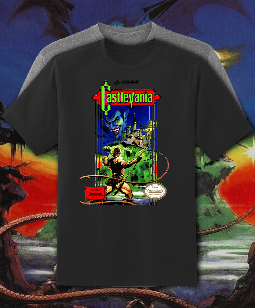 Castlevania NES Box Art Game Retro Video Game T Shirt Fast Ship! gallery