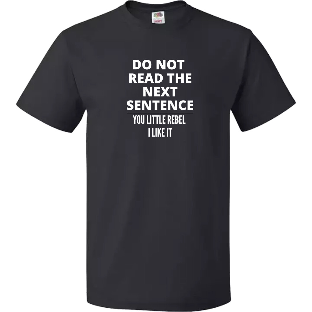 Men`s Funny Sarcasm Text T-shirts Cotton Birthday Gift Positive Vibe Do Not Read