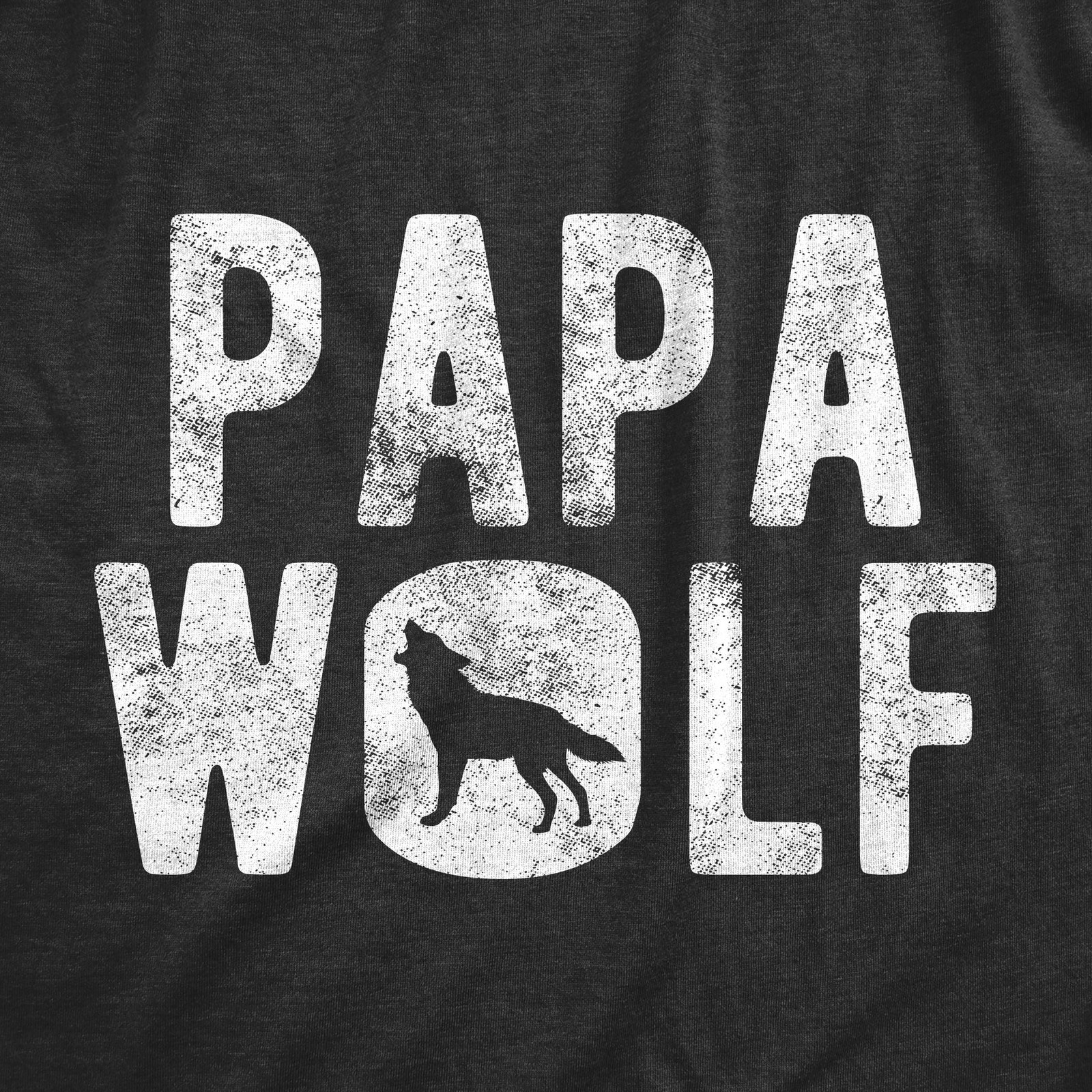 Mens Papa Wolf T Shirt Funny Camping Pack Fathers Day Graphic Novelty Tee gallery