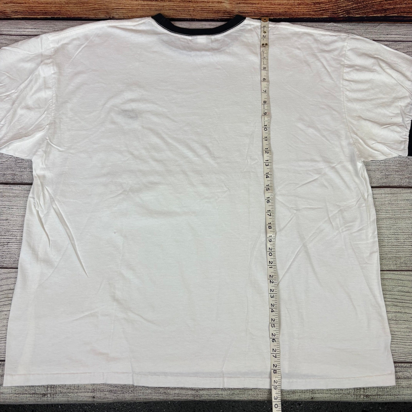 Vintage Nike Silver Tag White Essential Ringer T-shirt size Men's 3XL gallery