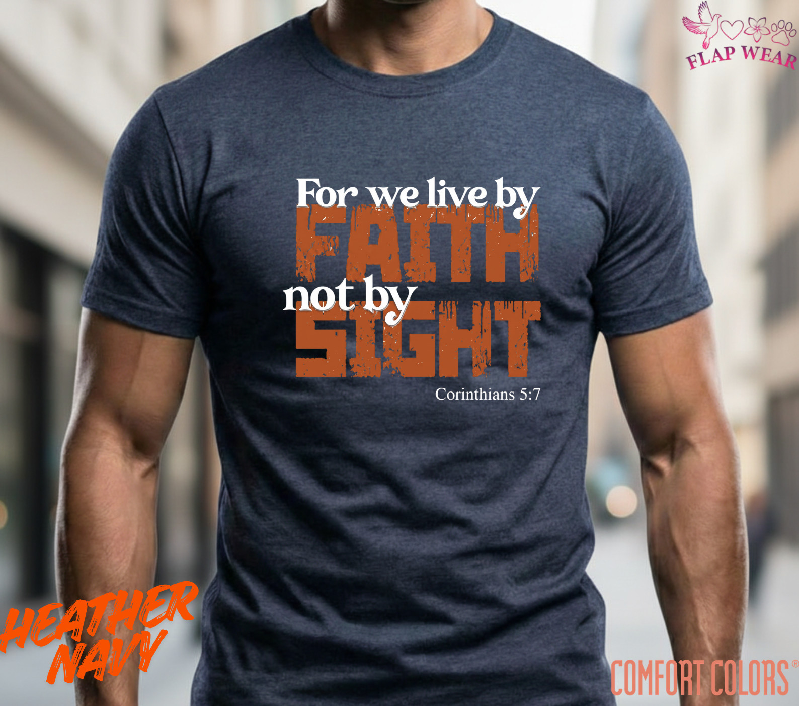 Unisex For We Live By Faith T-Shirt, Men T shirt,Women T shirt Gift ReligionTop gallery