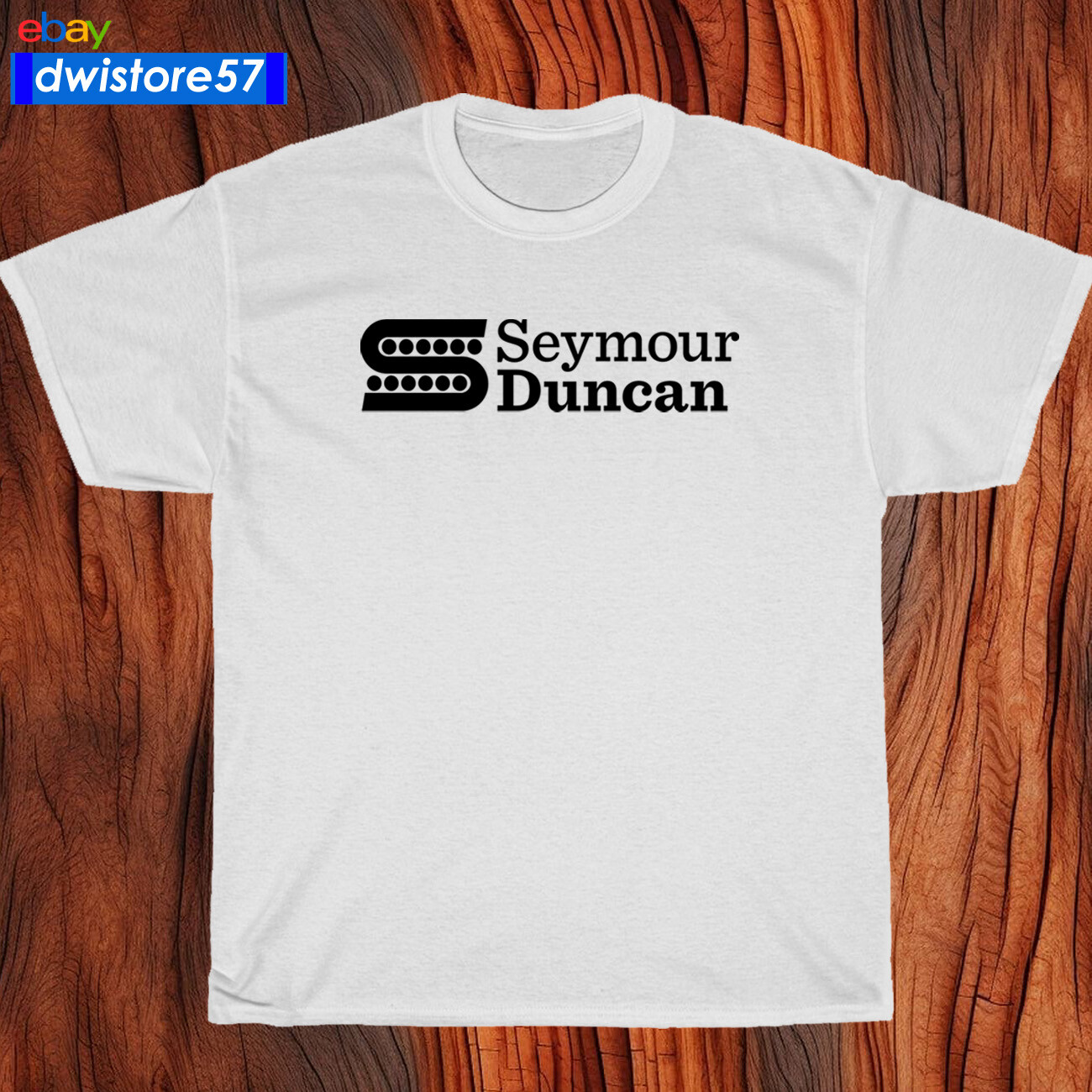 Seymour Duncan Guitar Pickups Logo Black/Navy/White/ Grey Men's T-Shirt S-5XL gallery