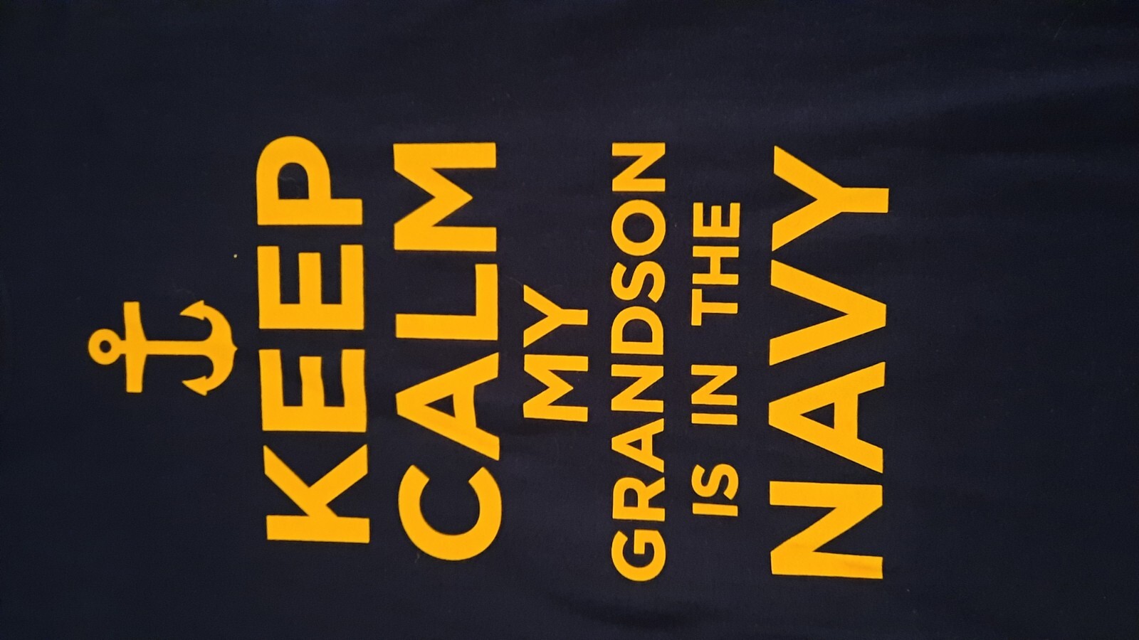 Keep Calm My Grandson Is In The Navy T Shirt 2xl gallery
