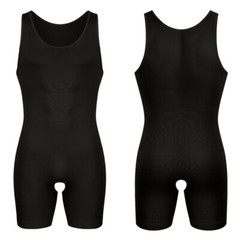 Fajas Colombianas Para Hombre Men Compression Full Body Shaper Workout Bodysuit