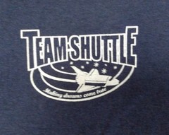 TEAM SHUTTLE MAKING DREAMS COME TRUE NASA Hanes T-Shirt Men’s MED 2-Sided!