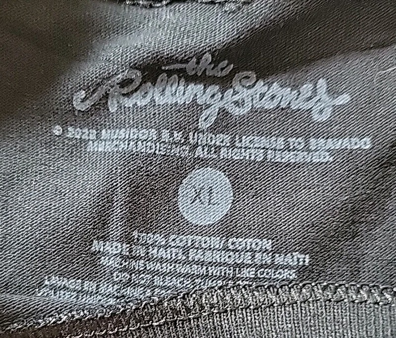 Spencer’s The Rolling Stones Black Embroidered T Shirt Adults Size X-Large New gallery