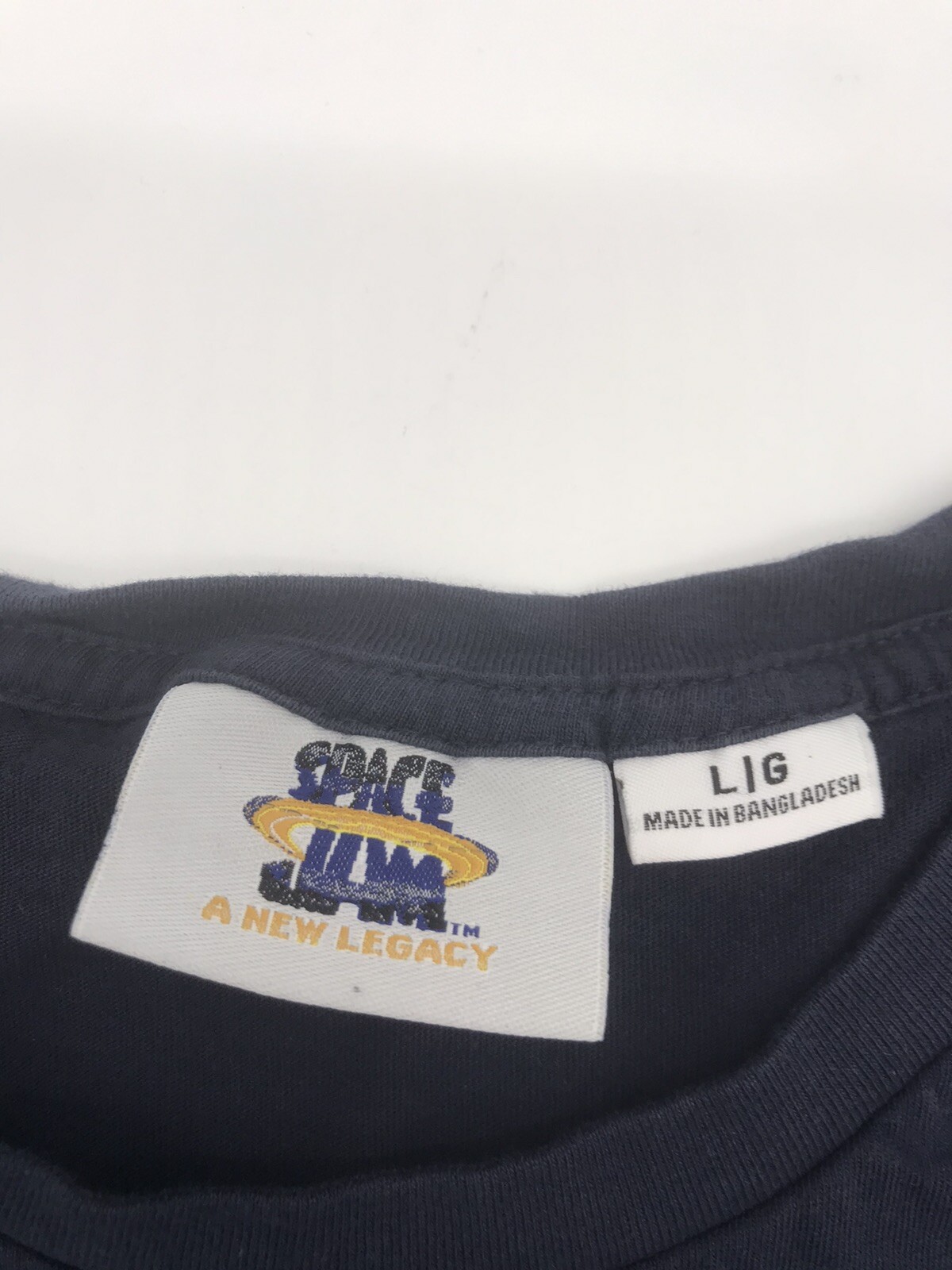 Space Jam T-Shirt Men Large Blue Graphic Bugs Bunny Lebron James ..#17528 gallery