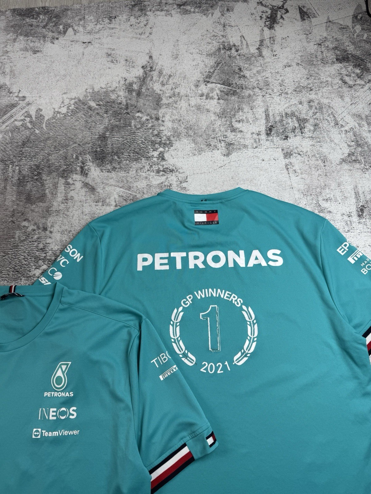 x2 Petronas AMG Winners 2021 2022 Moto Racing Formula 1 T Shirt Men’s Tee Jersey gallery