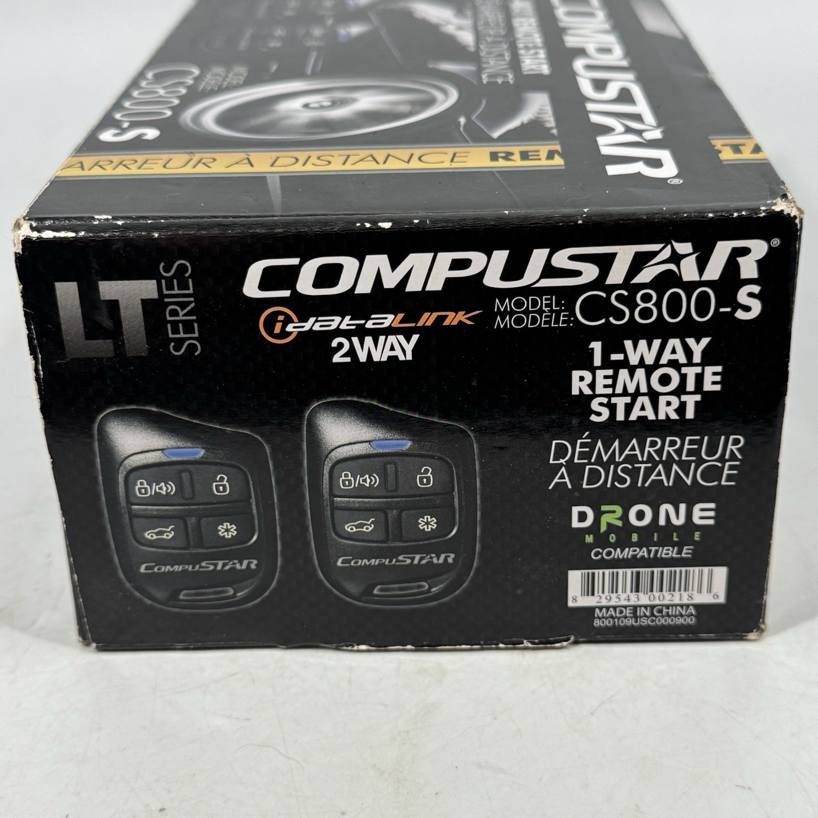 Compustar Cs800-s 1-way Remote Start With 2 4-button Remotes 1000 Feet Range