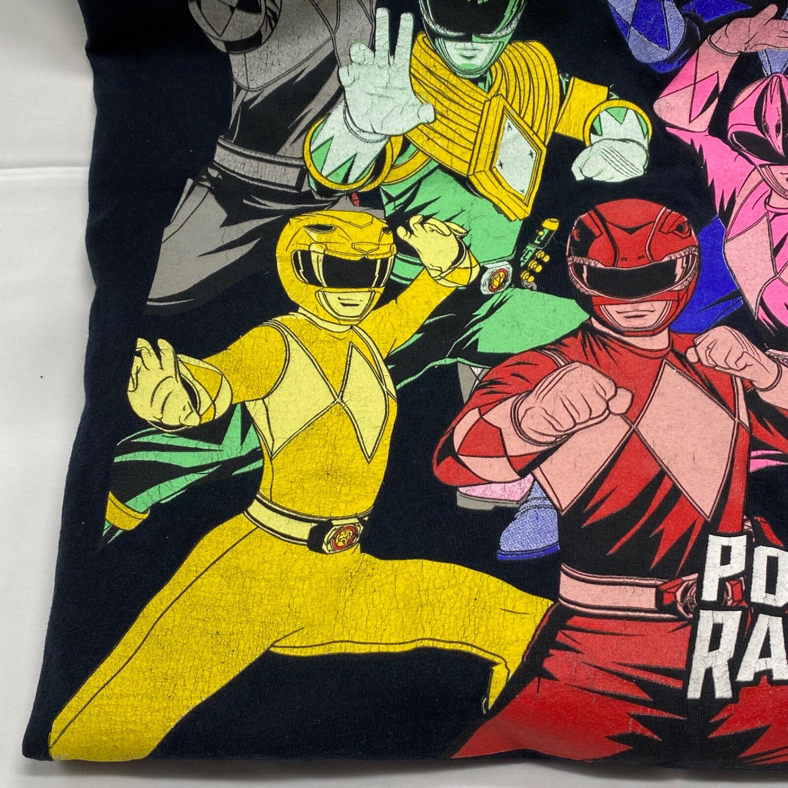 Mighty Morphin Power Rangers Graphic Print T shirt Size 2XL gallery