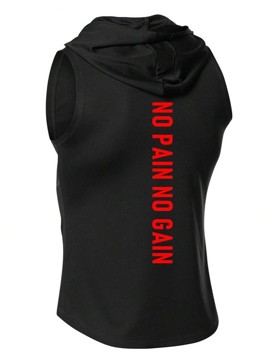 Men Sleeveless Hoodie M Size, GymBeat Spartan Muscle Fit Vest Gym Tank Tops gallery