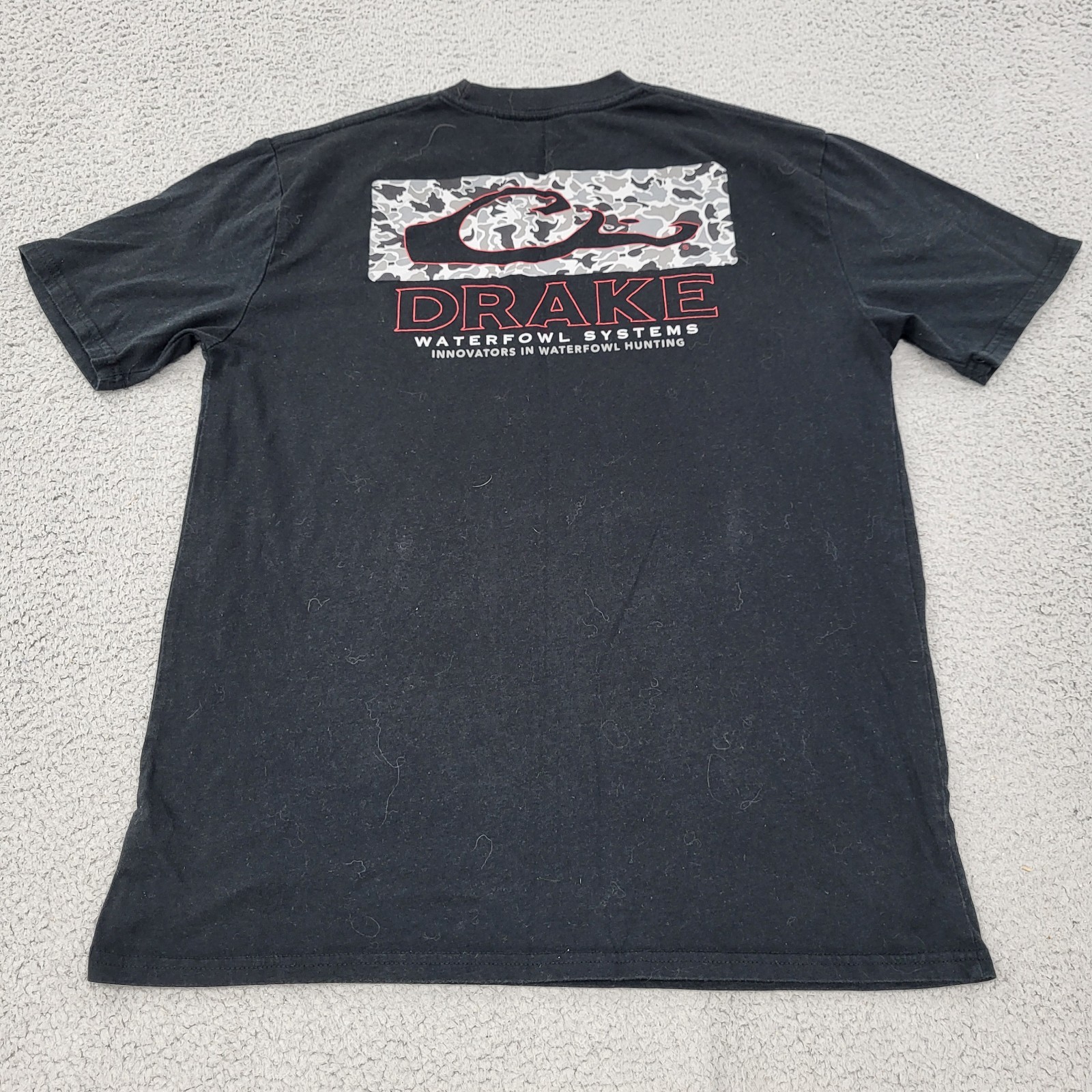 Drake Shirt Mens Medium Black Drake Waterfowl Systems Graphic