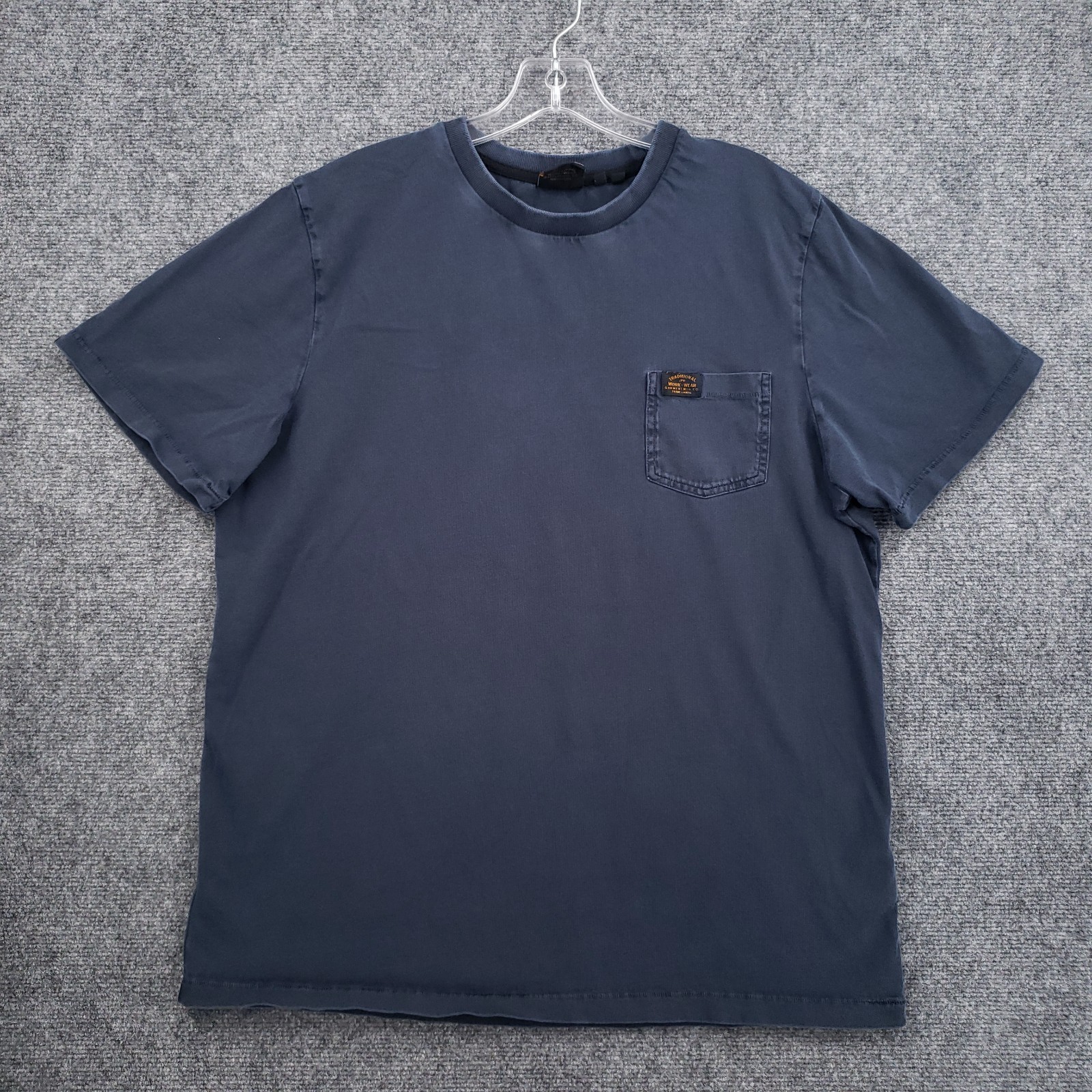 Superdry T Shirt Mens 2XL XXL Blue Short Sleeve Crew Neck Pull on Workwear Tee gallery