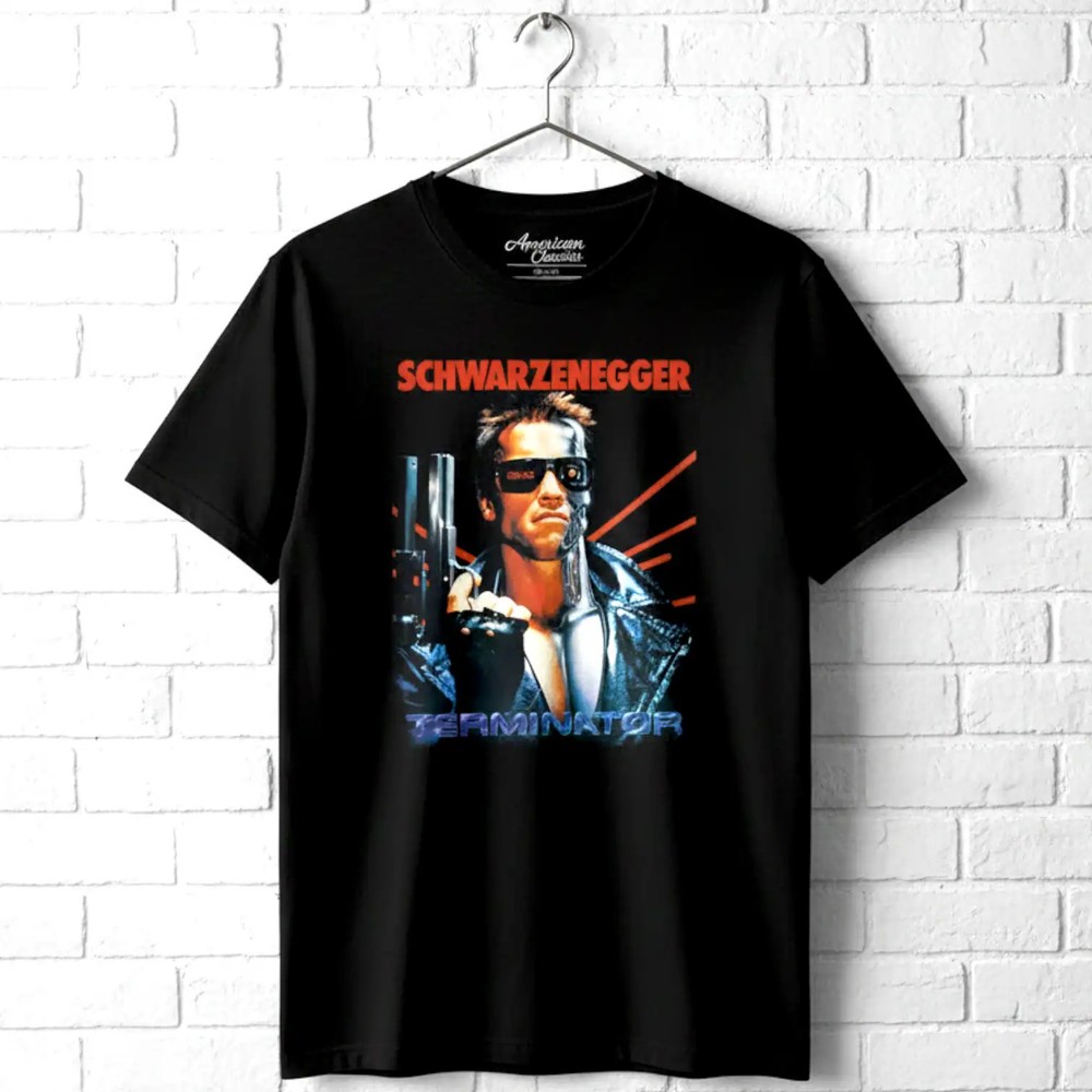 Terminator Arnold Schwarzenegger Movie Poster Men’s T Shirt