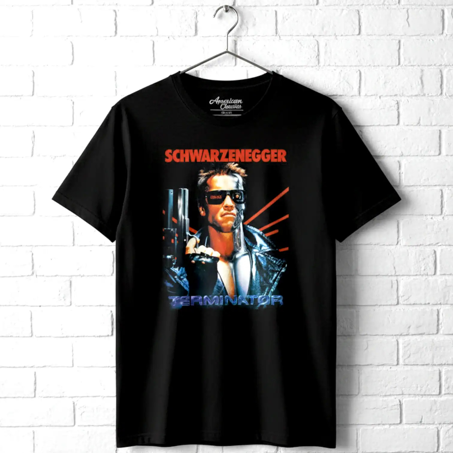 Terminator Arnold Schwarzenegger Movie Poster Men’s T Shirt