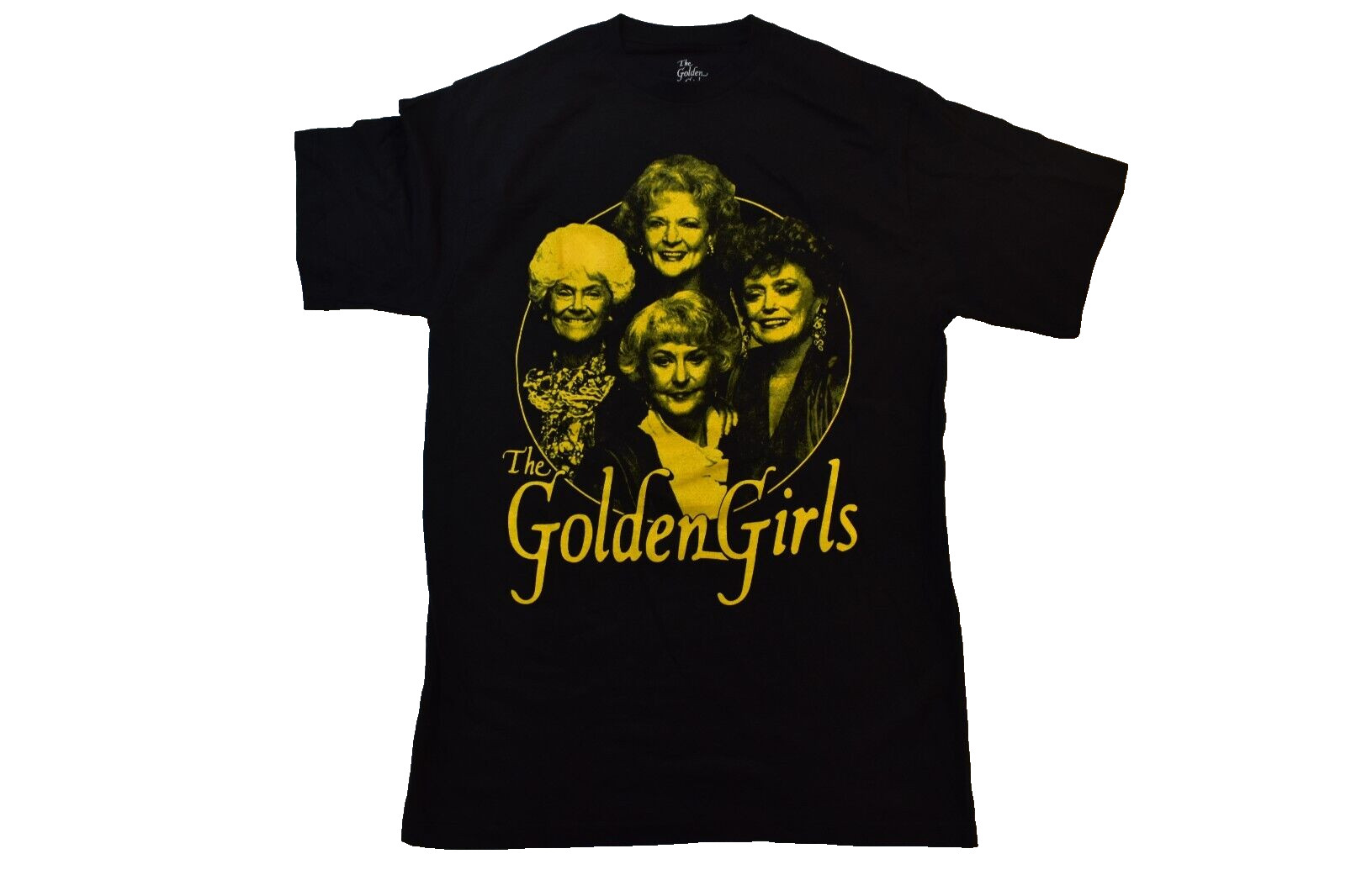 The Golden Girls Mens The Golden Girls Yellow Graphic Black Shirt New M gallery