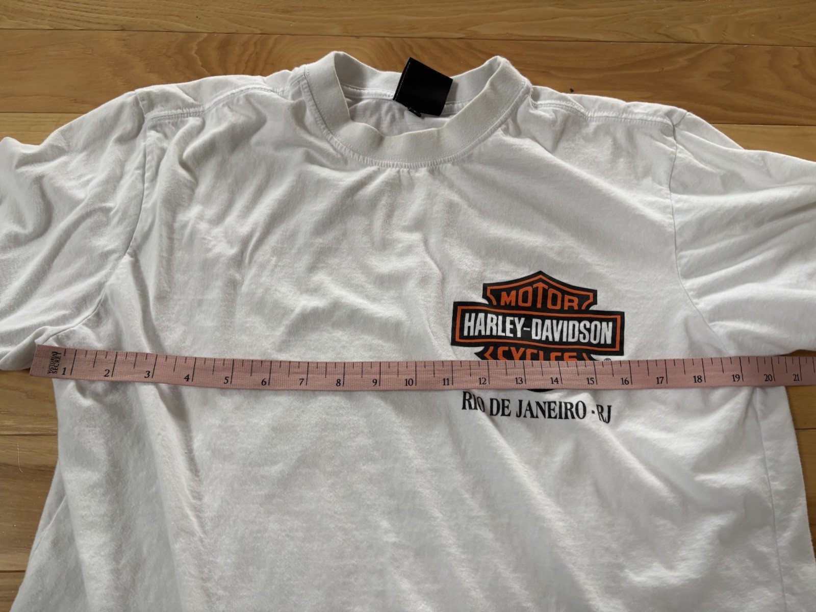 Vintage Harley-Davidson Shirt White Petite Rio de Janeiro Brazil Double Stitch gallery