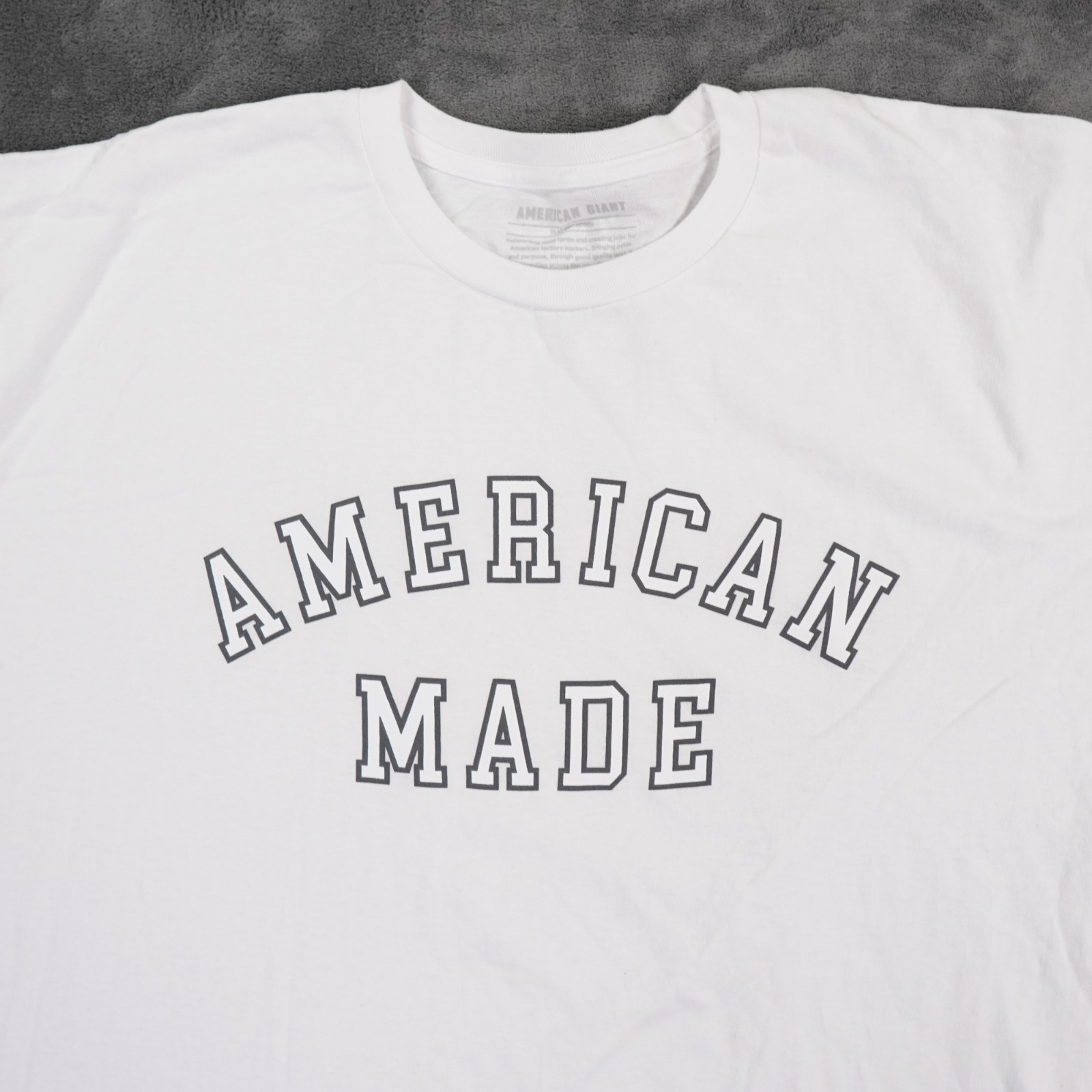 American Giant Flag Collection T-Shirt Men's Size XXXL White 100% Cotton USA gallery