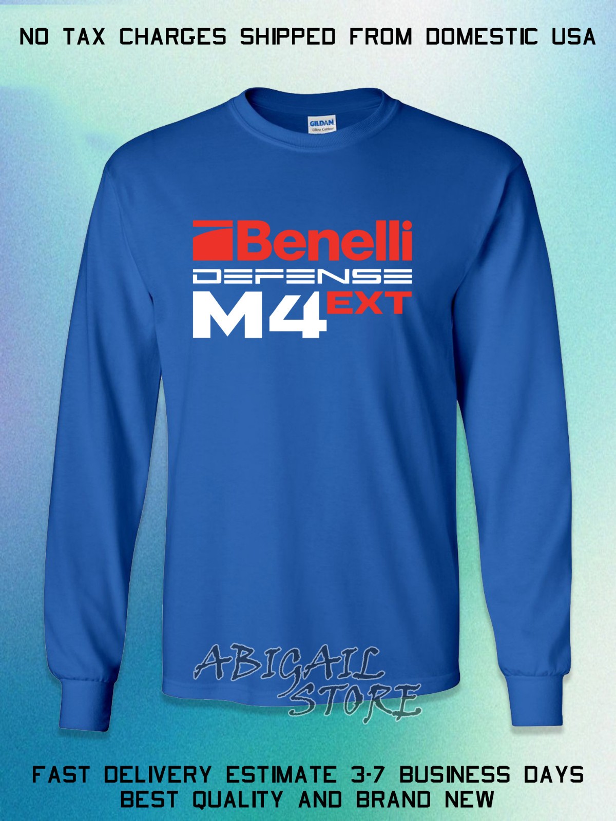 New Benelli Defense M4 EXT Logo Men's Long Slevee T-Shirt American T-Shirt gallery