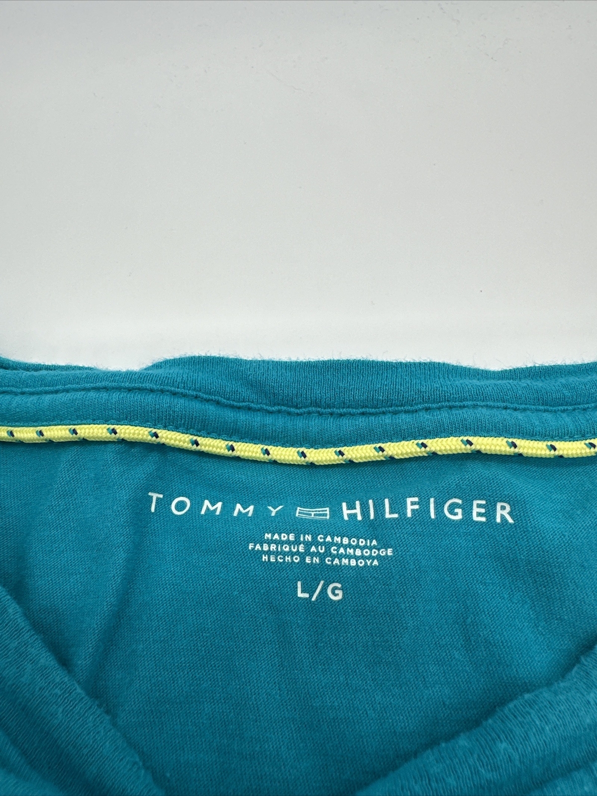 Tommy Hilfiger T-Shirt Men Large Striped Pockets Zipper…#3998 gallery