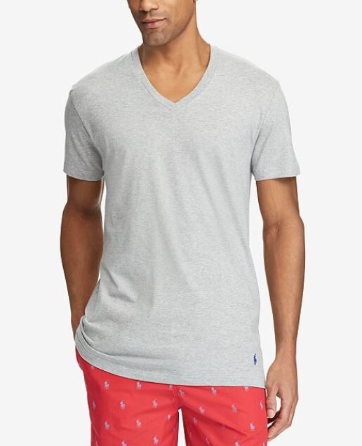 Polo Ralph Lauren 3-Pack Men Cotton Classic V-Neck T-Shirts Multi Size S (34-36) gallery