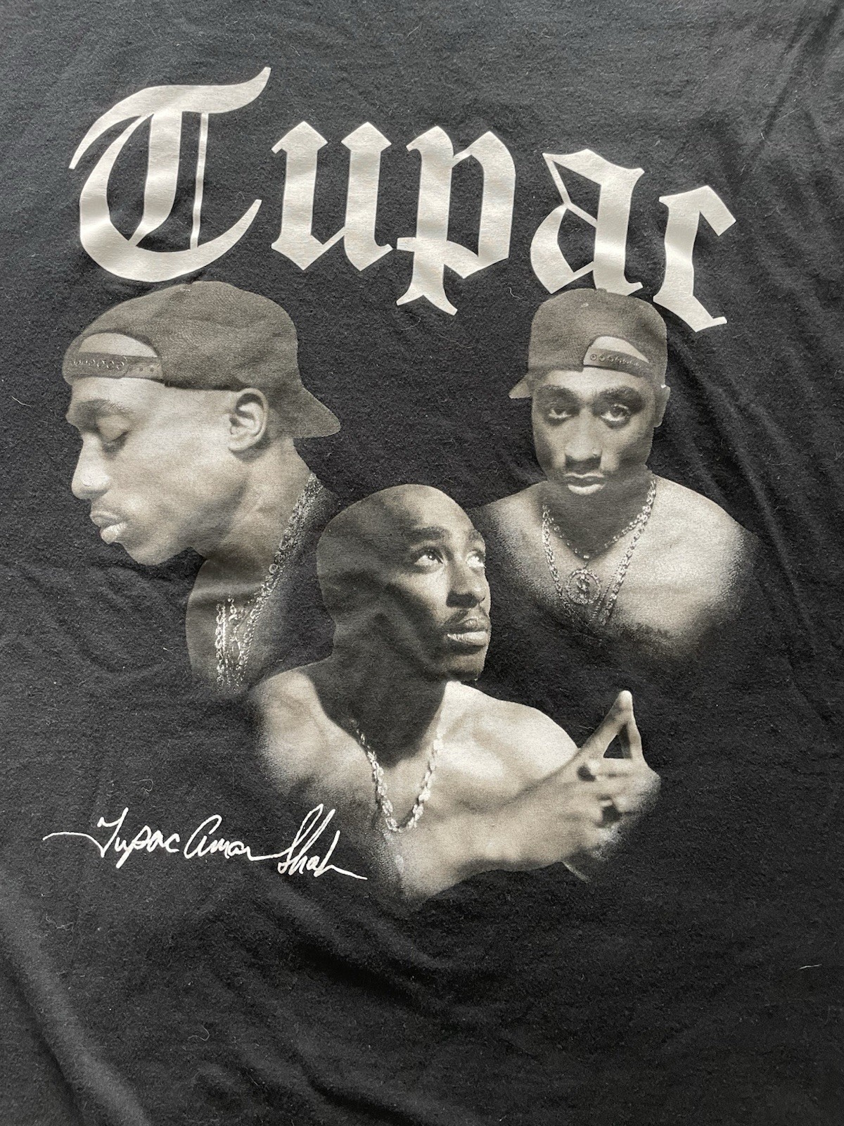 Tupac Shakur 2Pac XL T-Shirt Official Rapper Hip Hop 90s Black Tee Shirt gallery