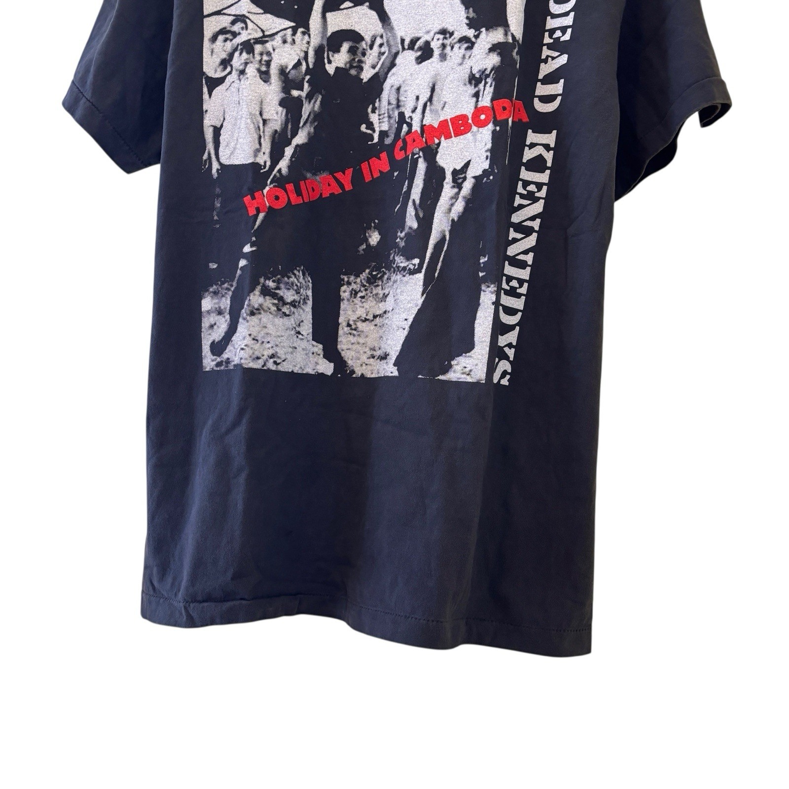 Dead Kennedys Reprint Vintage Band Tee Shirt Holiday In Cambodia Large Rare gallery