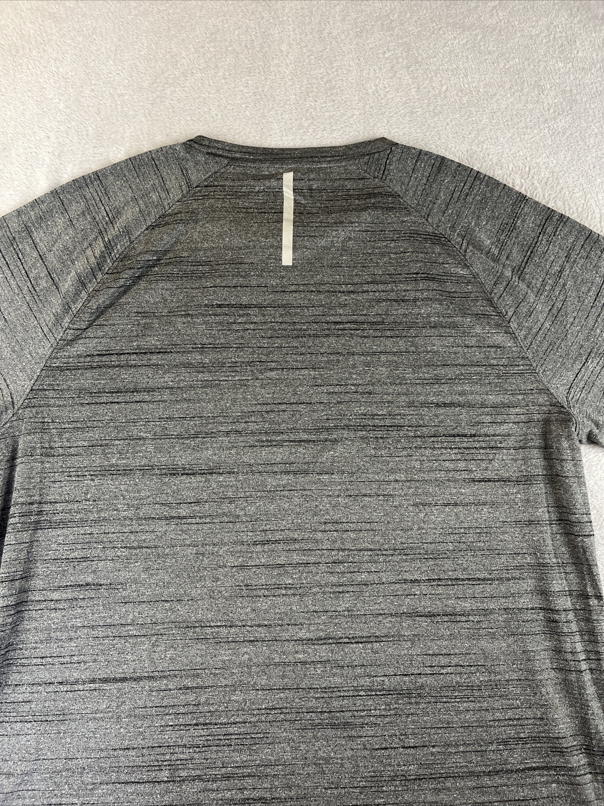 Kirkland Men’s Gray Striped short sleeve Active Tee Shirt Size XXL gallery
