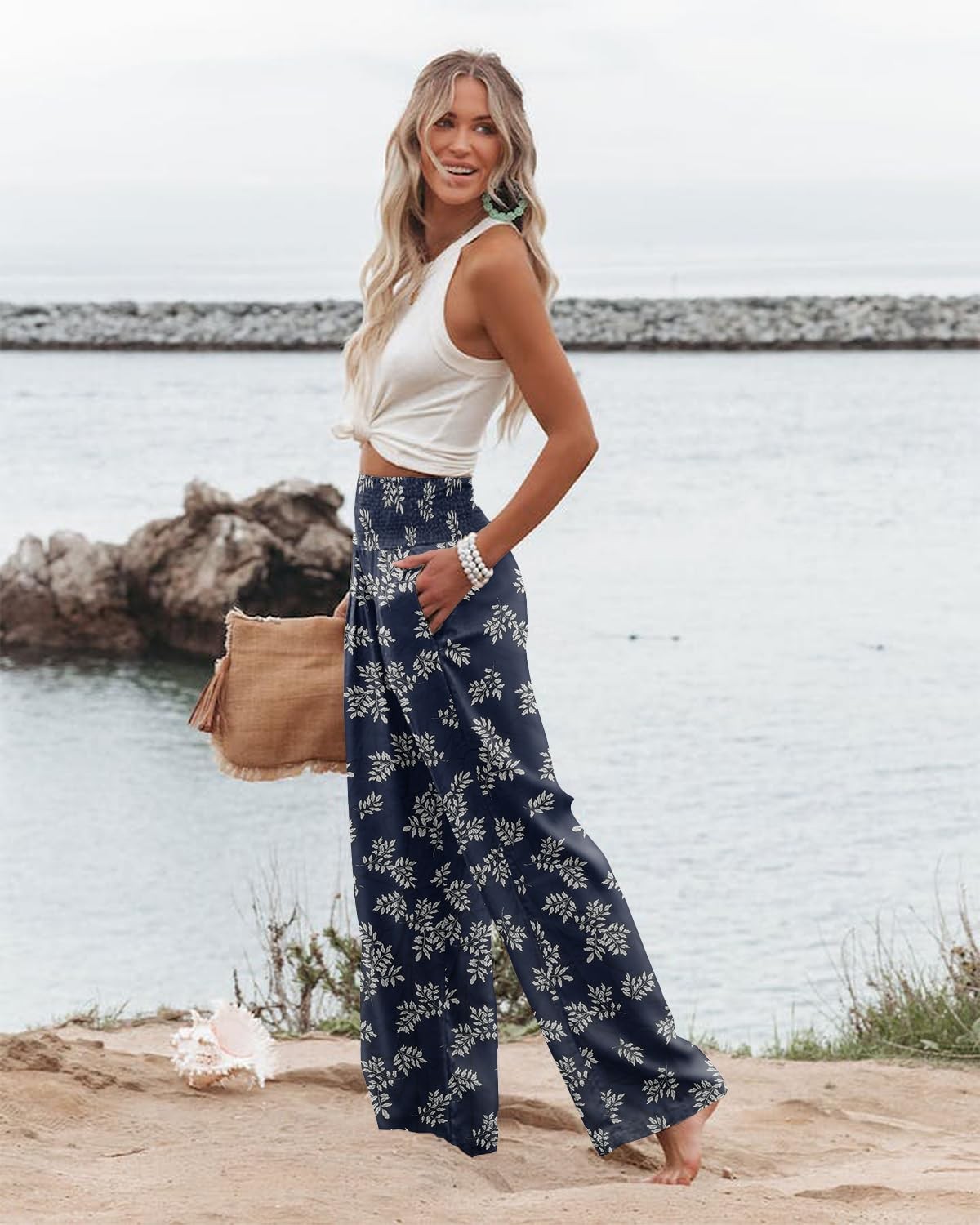 Women's Casual Loose Wide Leg Cozy Pants Yoga Sweatpants Comfy High Waisted S... gallery