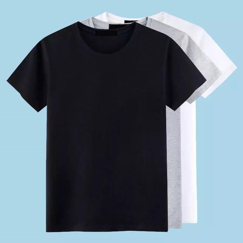Universal Men's Polyester Fiber Plain Crew Neck Tee Short Sleeves T-Shirt M-5XL gallery