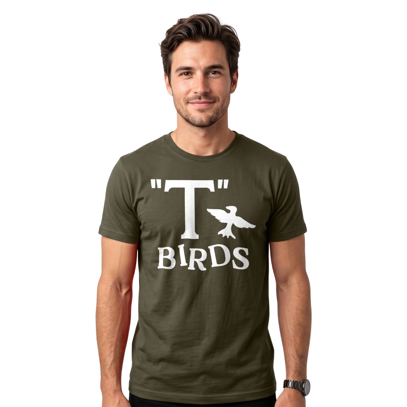 "T" Birds T-Shirt | 70s Retro Musical Fancy Dress Joke Funny Tee gallery